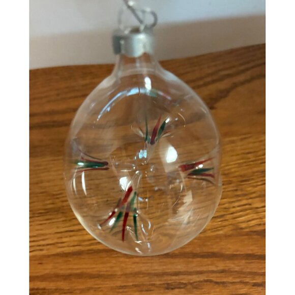 Hand Blown Glass Christmas Ornament By Glass Art St. Joseph Mich. Ltd. Edition - Picture 5 of 8